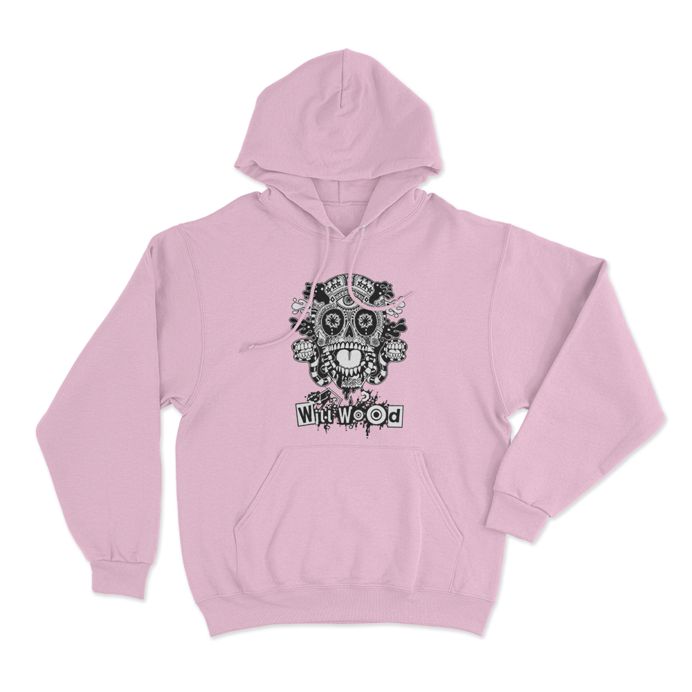 Host Skull Unisex Hoodie Pink Host Skull Unisex Hoodie Pink