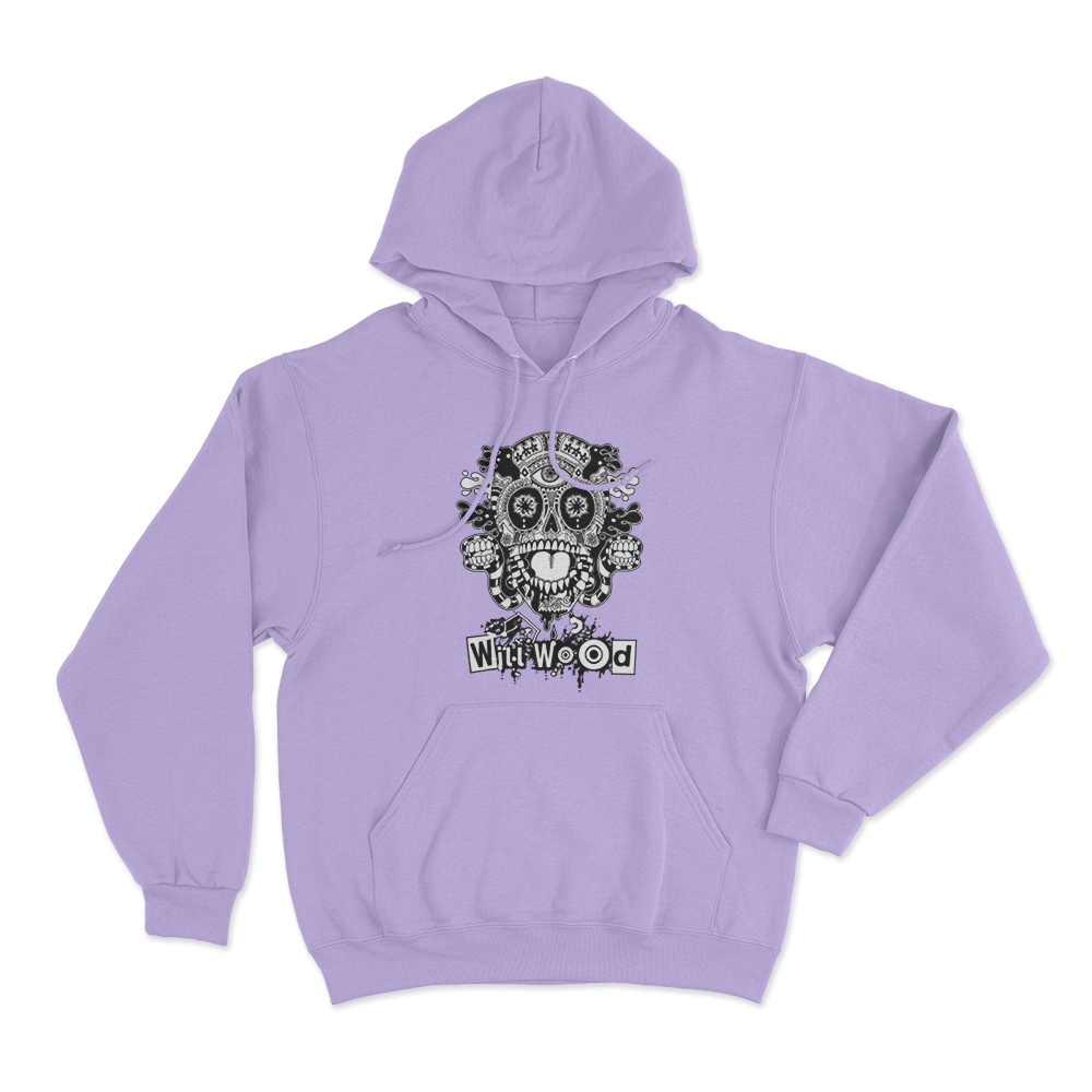 Host Skull Unisex Hoodie Purple Host Skull Unisex Hoodie Purple