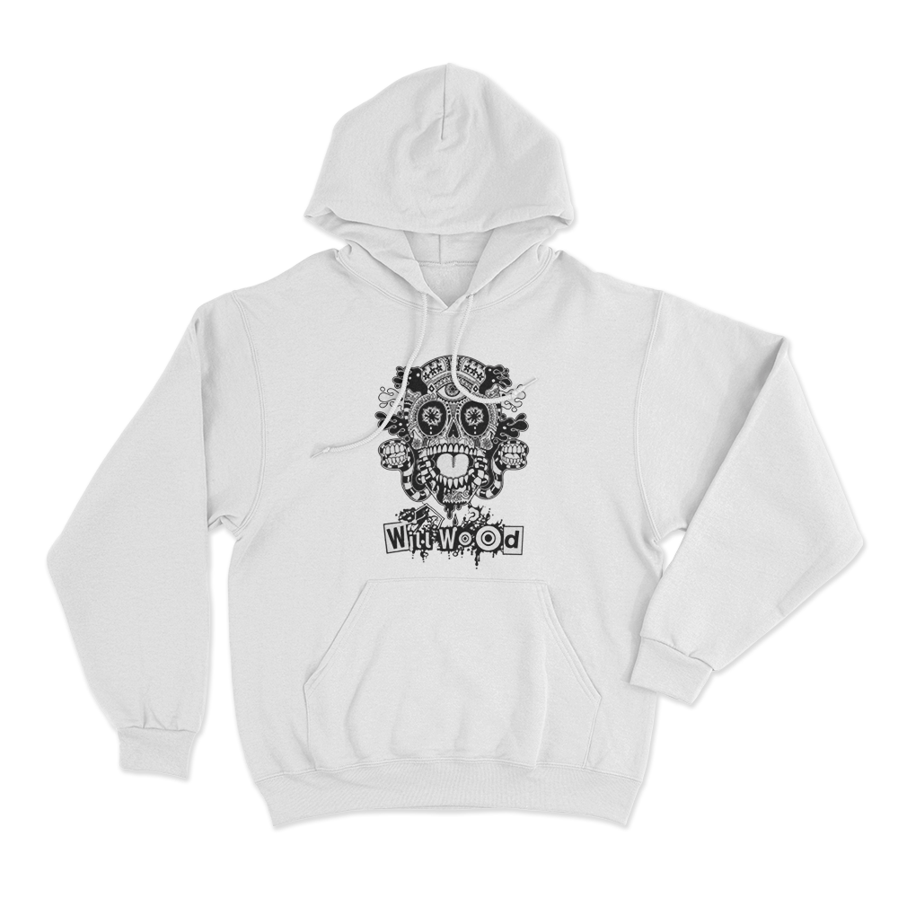 Host Skull Unisex Hoodie White Host Skull Unisex Hoodie White