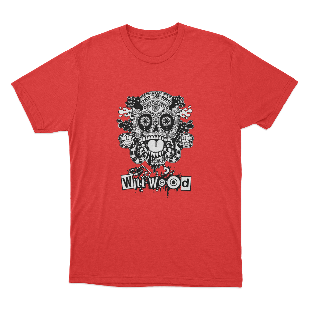 Host Skull Unisex T Shirt Red Host Skull Unisex T Shirt Red