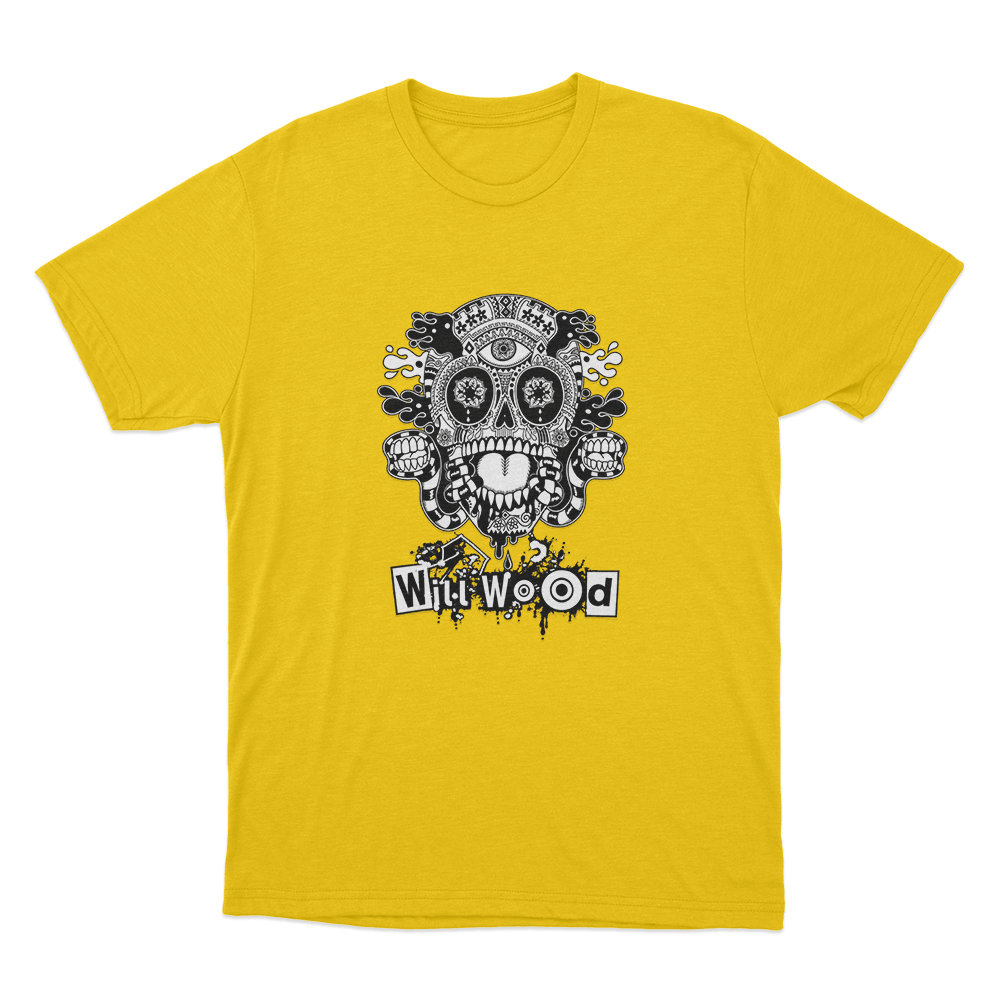 Host Skull Unisex T Shirt Yellow Host Skull Unisex T Shirt Yellow