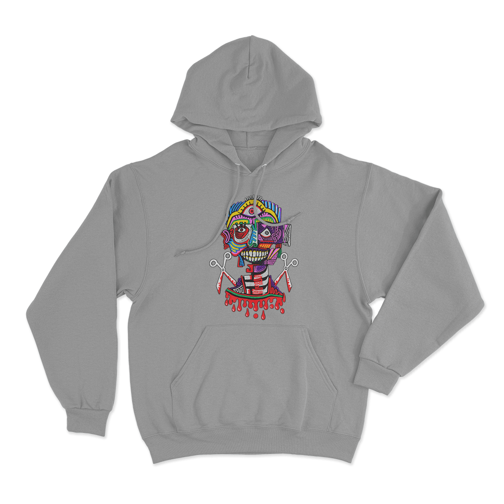 SELF-iSH Cover Unisex Hoodie Grey SELF iSH Cover Unisex Hoodie Grey