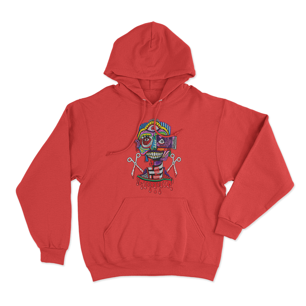 SELF-iSH Cover Unisex Hoodie Red SELF iSH Cover Unisex Hoodie Red