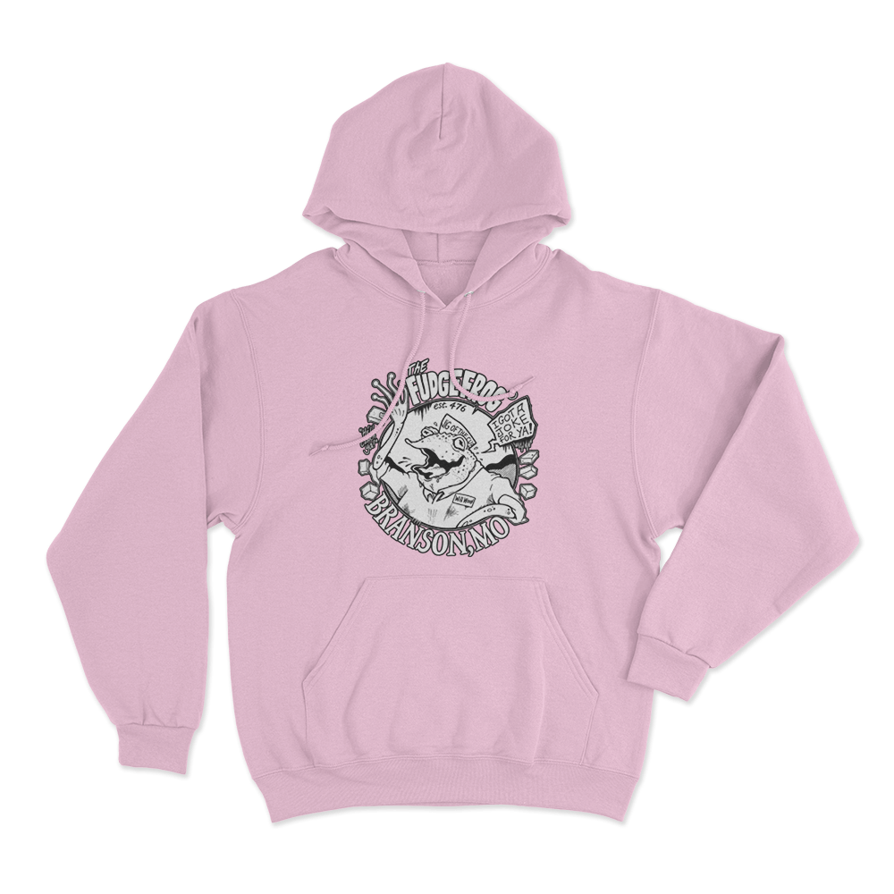 The Fudge Frog Unisex Hoodie Pink The Fudge Frog Unisex Hoodie Pink