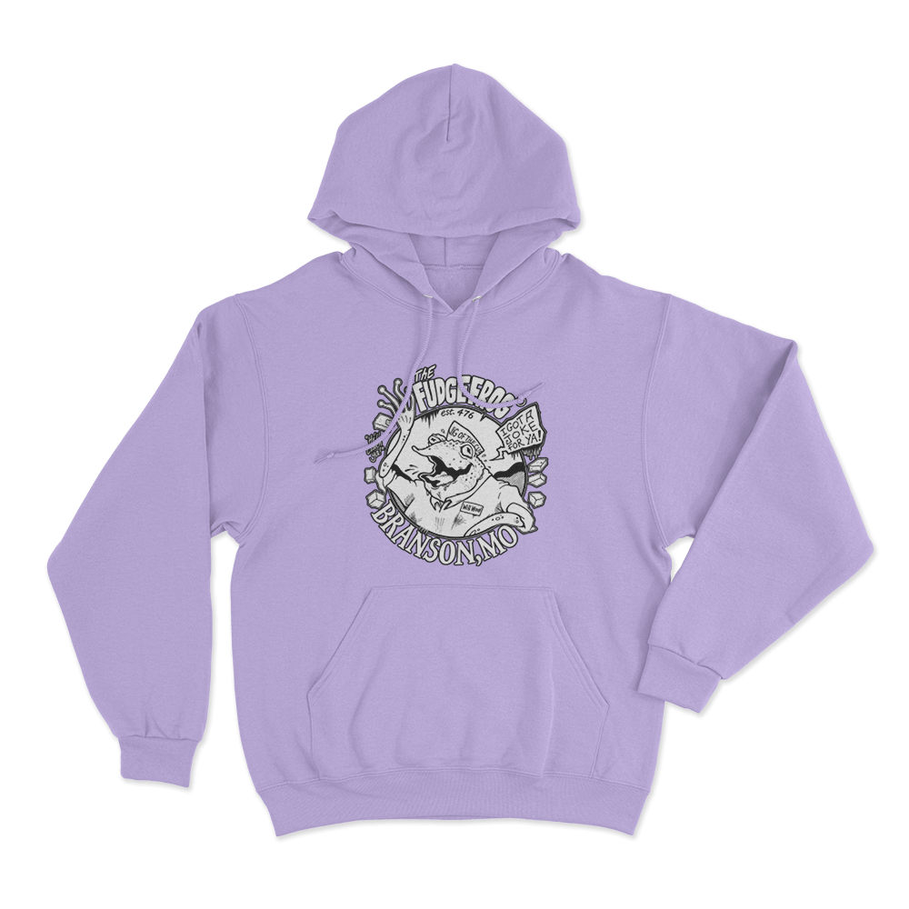 The Fudge Frog Unisex Hoodie Purple The Fudge Frog Unisex Hoodie Purple