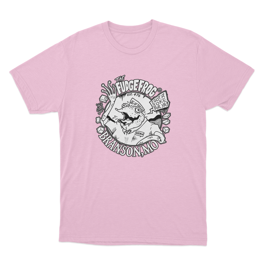 The Fudge Frog Unisex T Shirt Pink The Fudge Frog Unisex T Shirt Pink