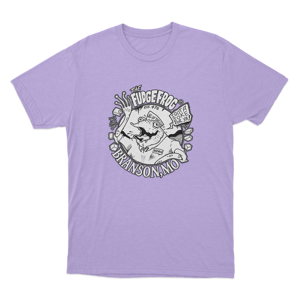 The Fudge Frog Unisex T Shirt Purple The Fudge Frog Unisex T Shirt Purple