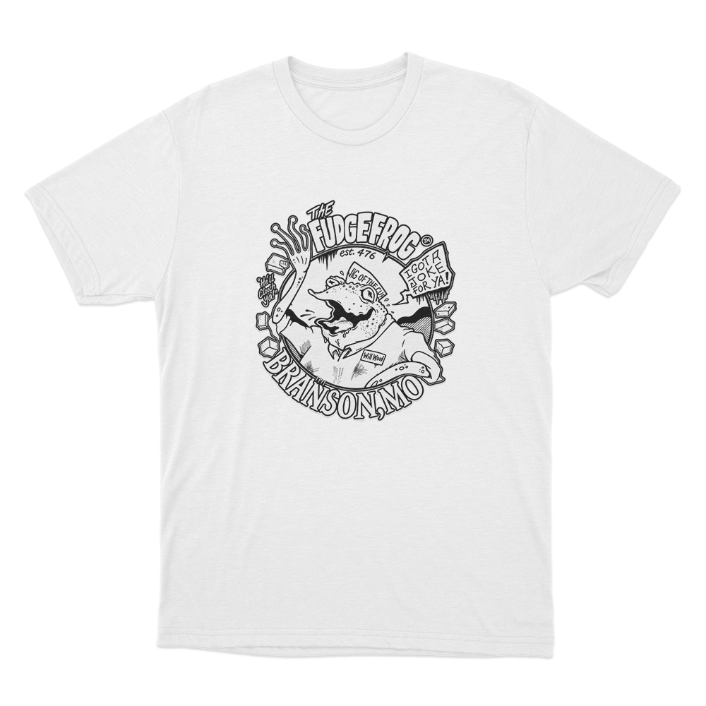 The Fudge Frog Unisex T Shirt White The Fudge Frog Unisex T Shirt White