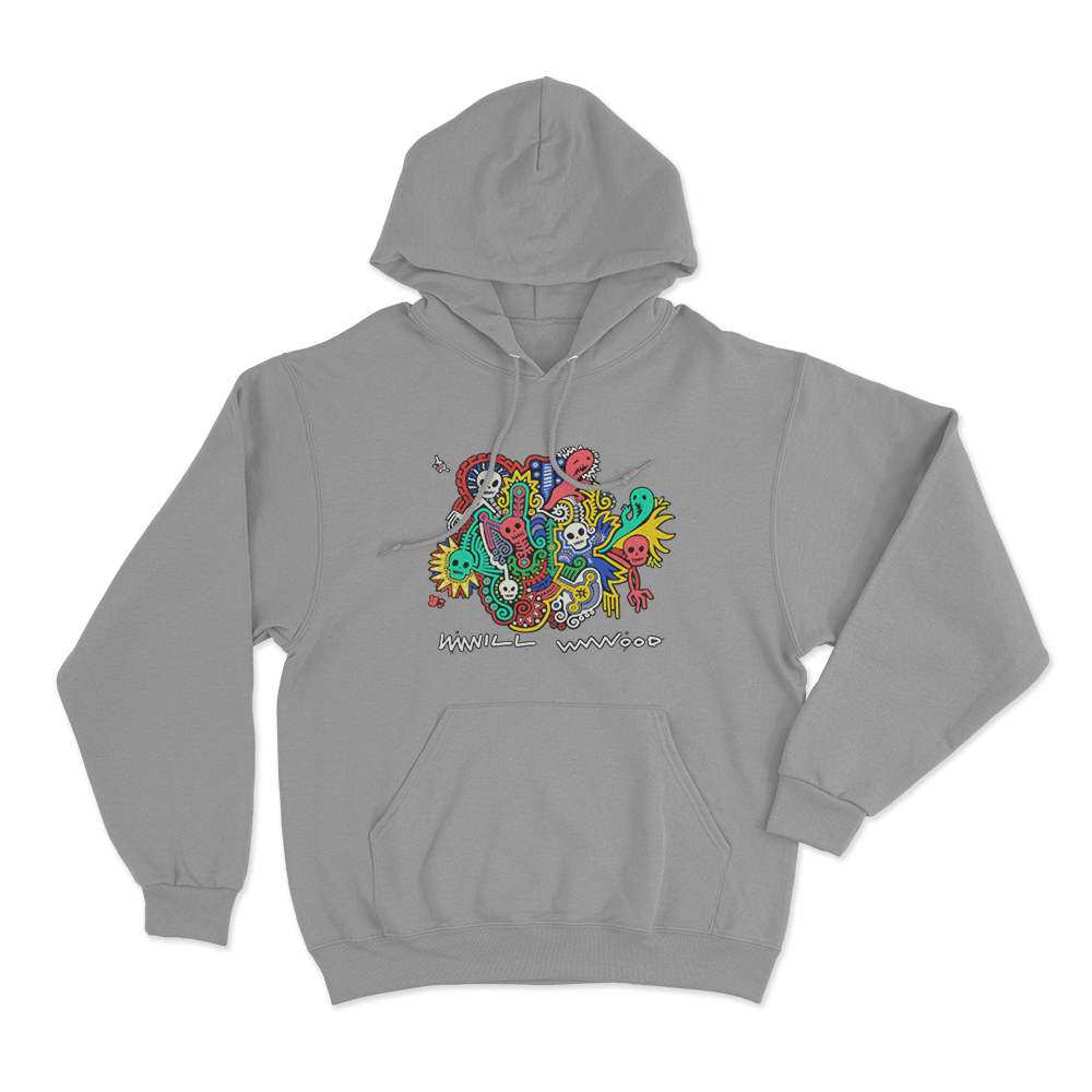 Will Wood Dybbuk Box Unisex Hoodie Grey Will Wood Dybbuk Box Unisex Hoodie Grey
