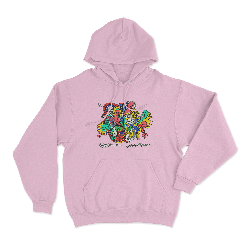 Will Wood Dybbuk Box Unisex Hoodie Pink Will Wood Dybbuk Box Unisex Hoodie Pink