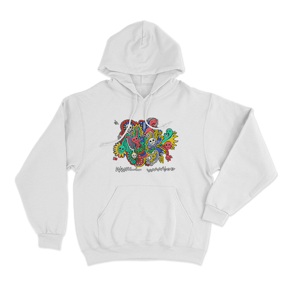 Will Wood Dybbuk Box Unisex Hoodie White Will Wood Dybbuk Box Unisex Hoodie White