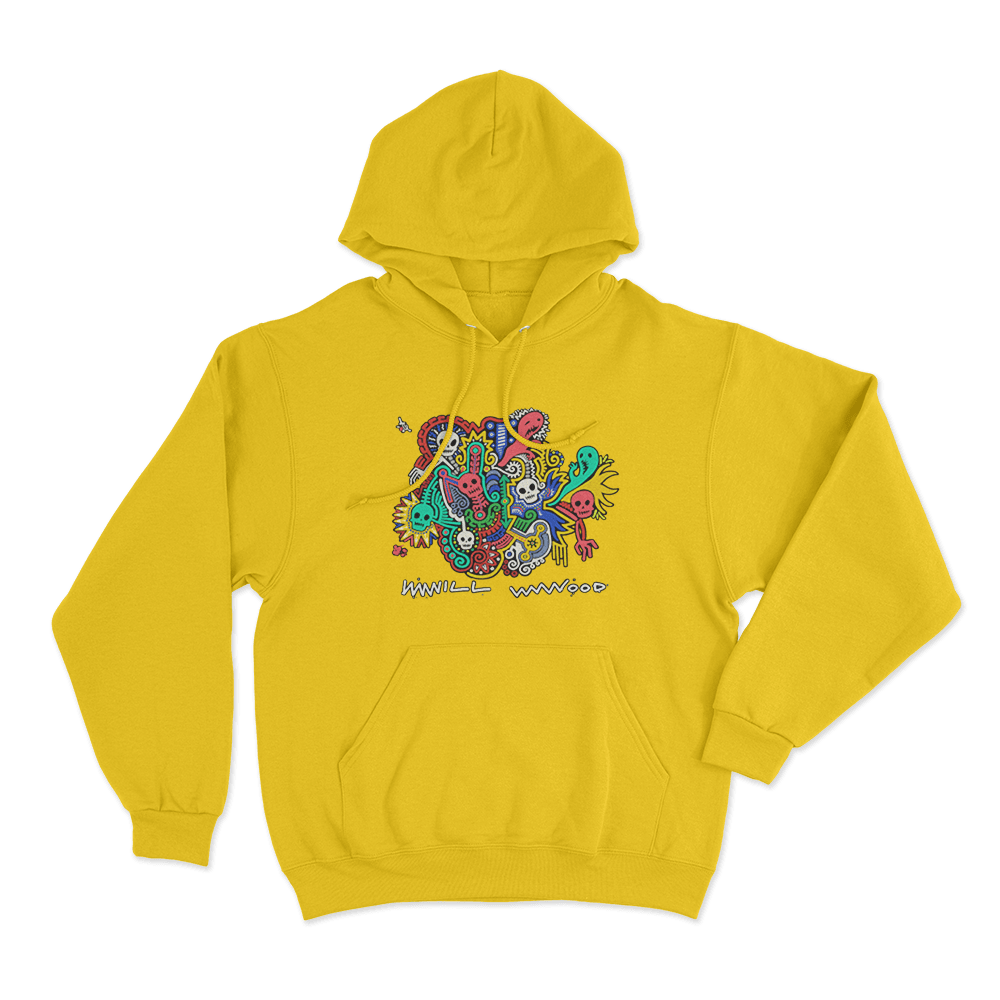 Will Wood Dybbuk Box Unisex Hoodie Yellow Will Wood Dybbuk Box Unisex Hoodie Yellow