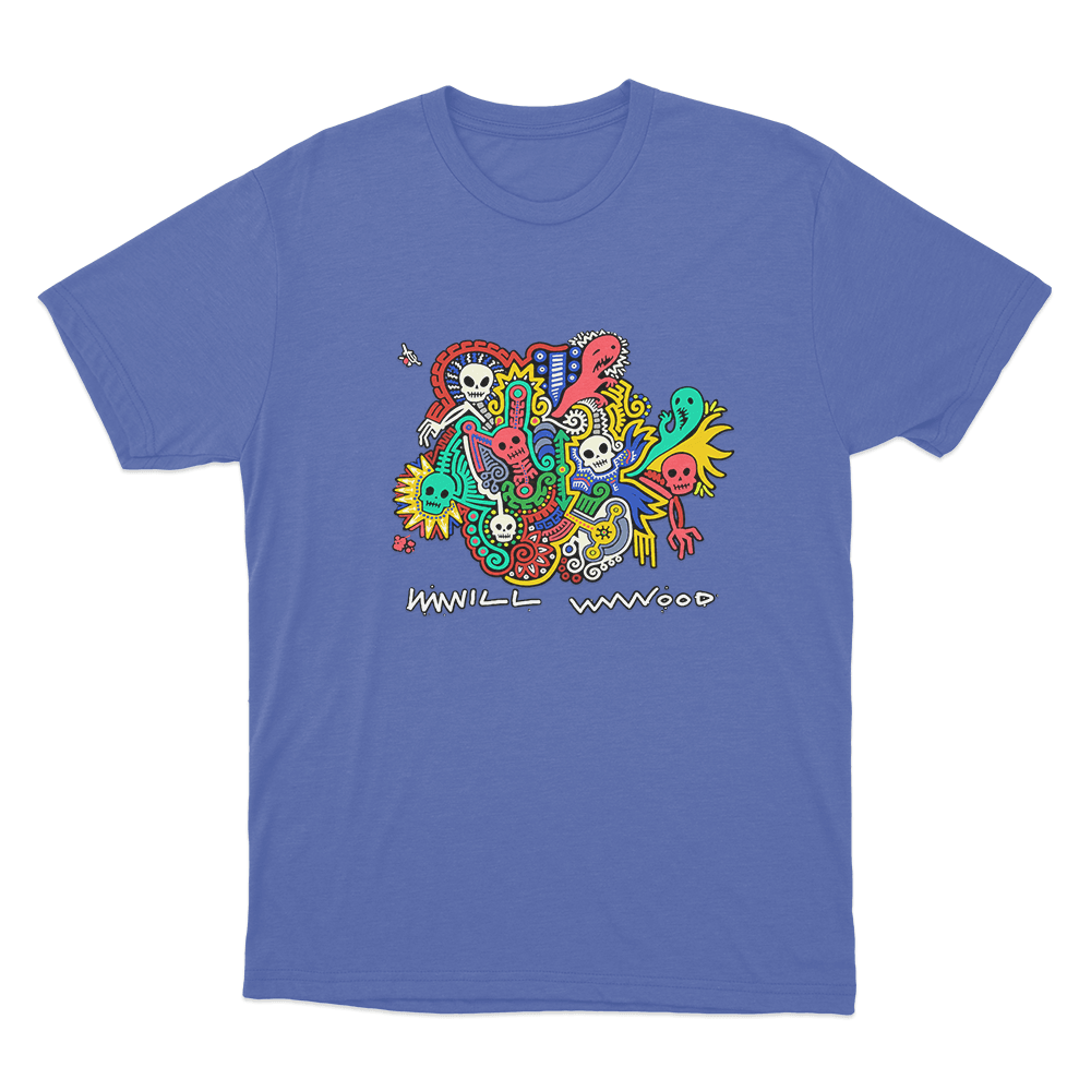 Will Wood Dybbuk Box Unisex T Shirt Blue Will Wood Dybbuk Box Unisex T Shirt Blue