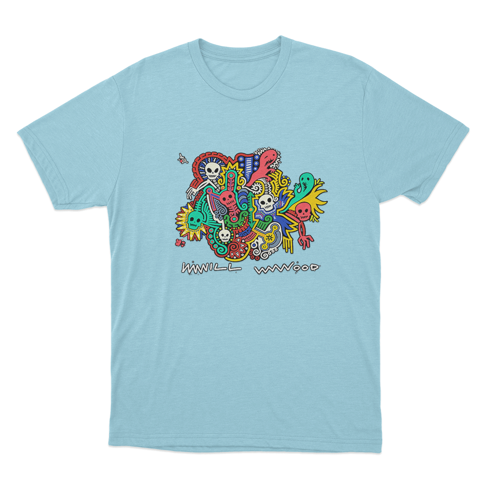 Will Wood Dybbuk Box Unisex T Shirt Sky Blue Will Wood Dybbuk Box Unisex T Shirt Sky Blue