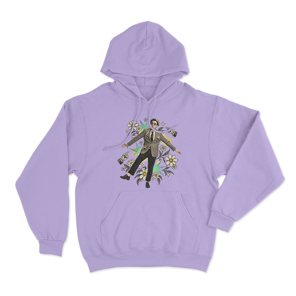 Will Wood Portrait Unisex Hoodie Purple Will Wood Portrait Unisex Hoodie Purple