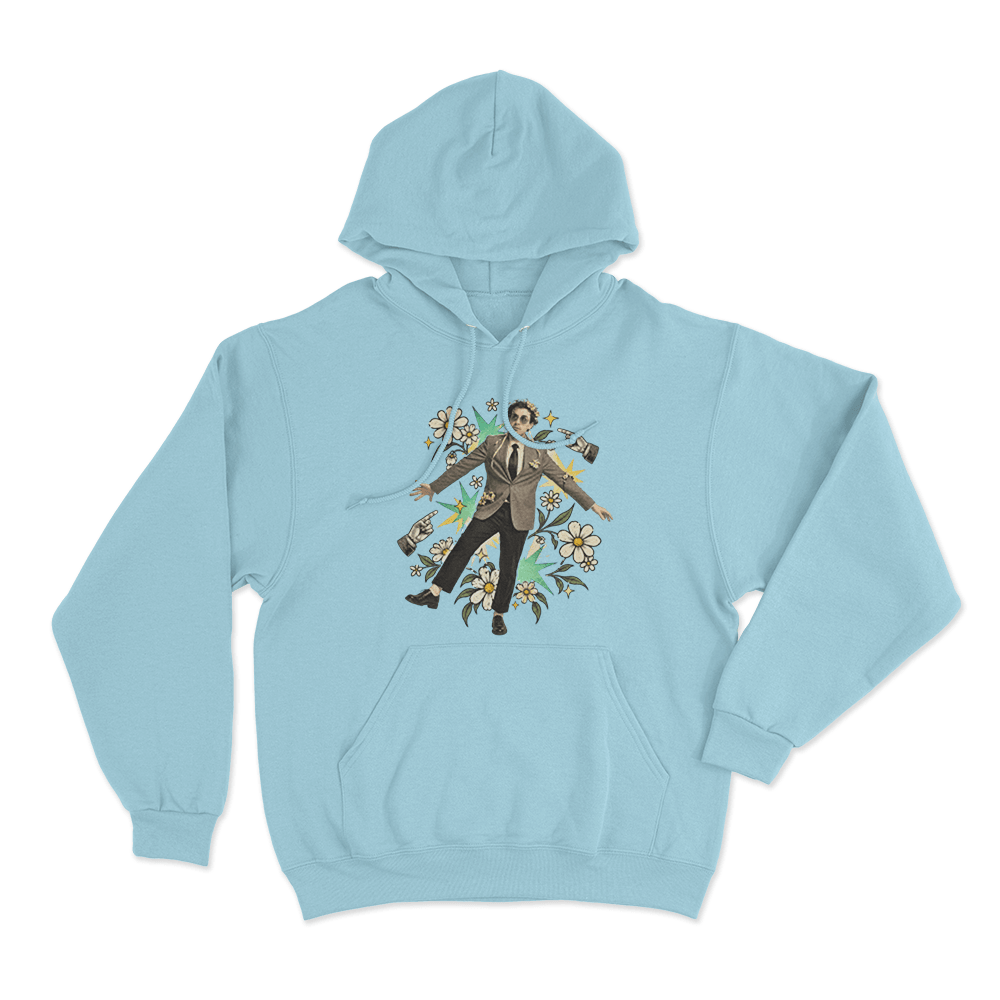 Will Wood Portrait Unisex Hoodie Sky Blue Will Wood Portrait Unisex Hoodie Sky Blue