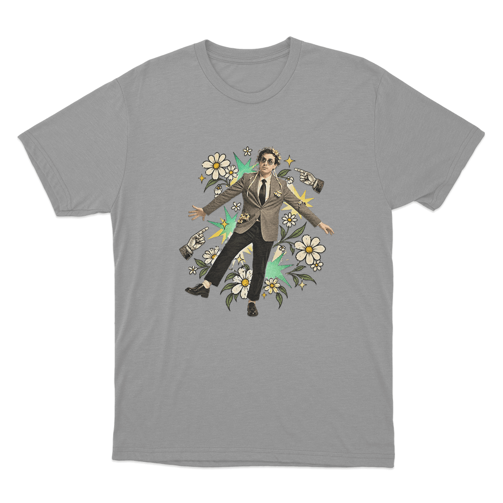Will Wood Portrait Unisex T Shirt Grey Will Wood Portrait Unisex T Shirt Grey
