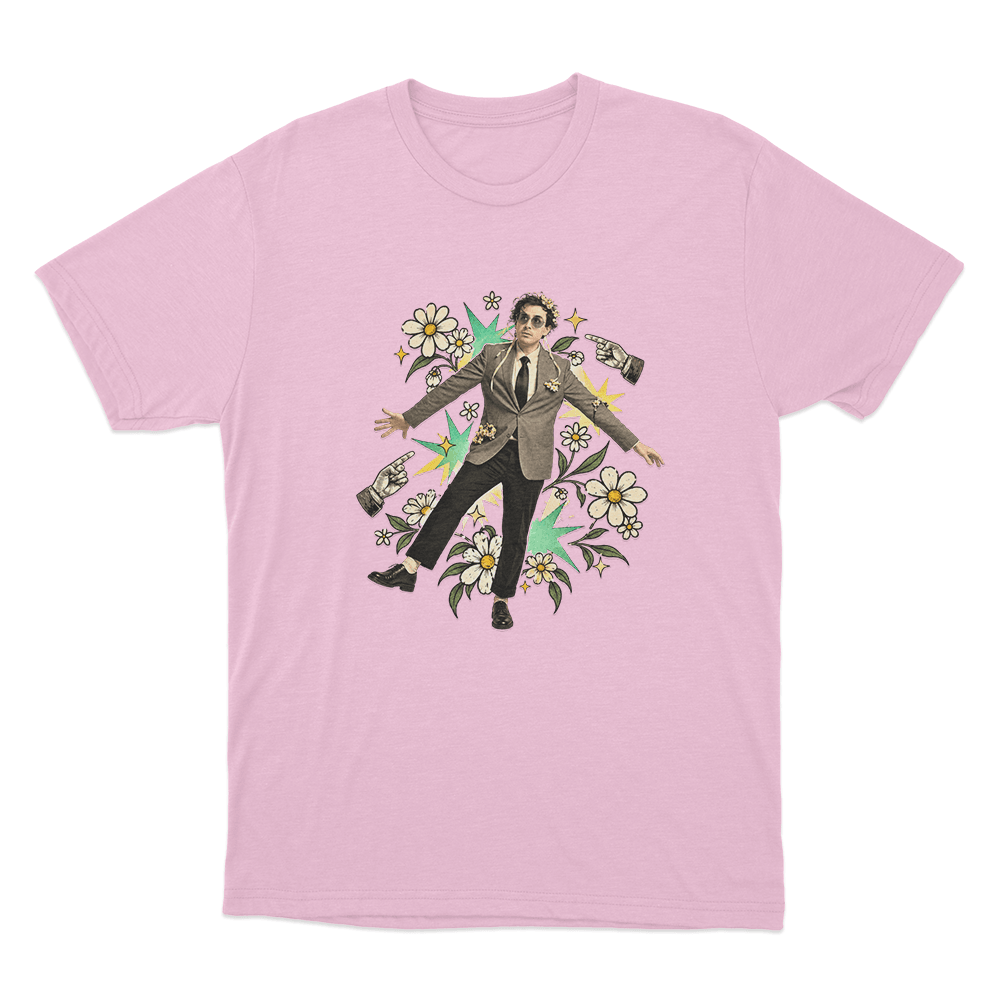 Will Wood Portrait Unisex T Shirt Pink Will Wood Portrait Unisex T Shirt Pink