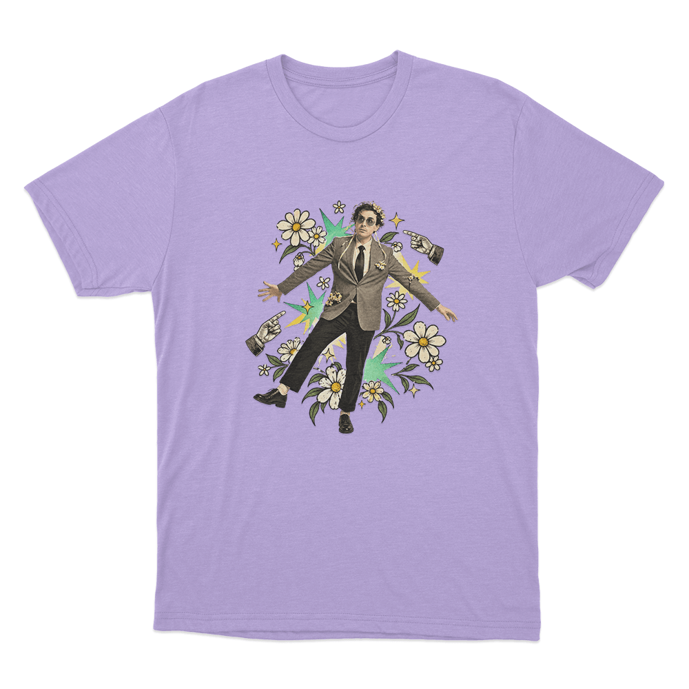 Will Wood Portrait Unisex T Shirt Purple Will Wood Portrait Unisex T Shirt Purple
