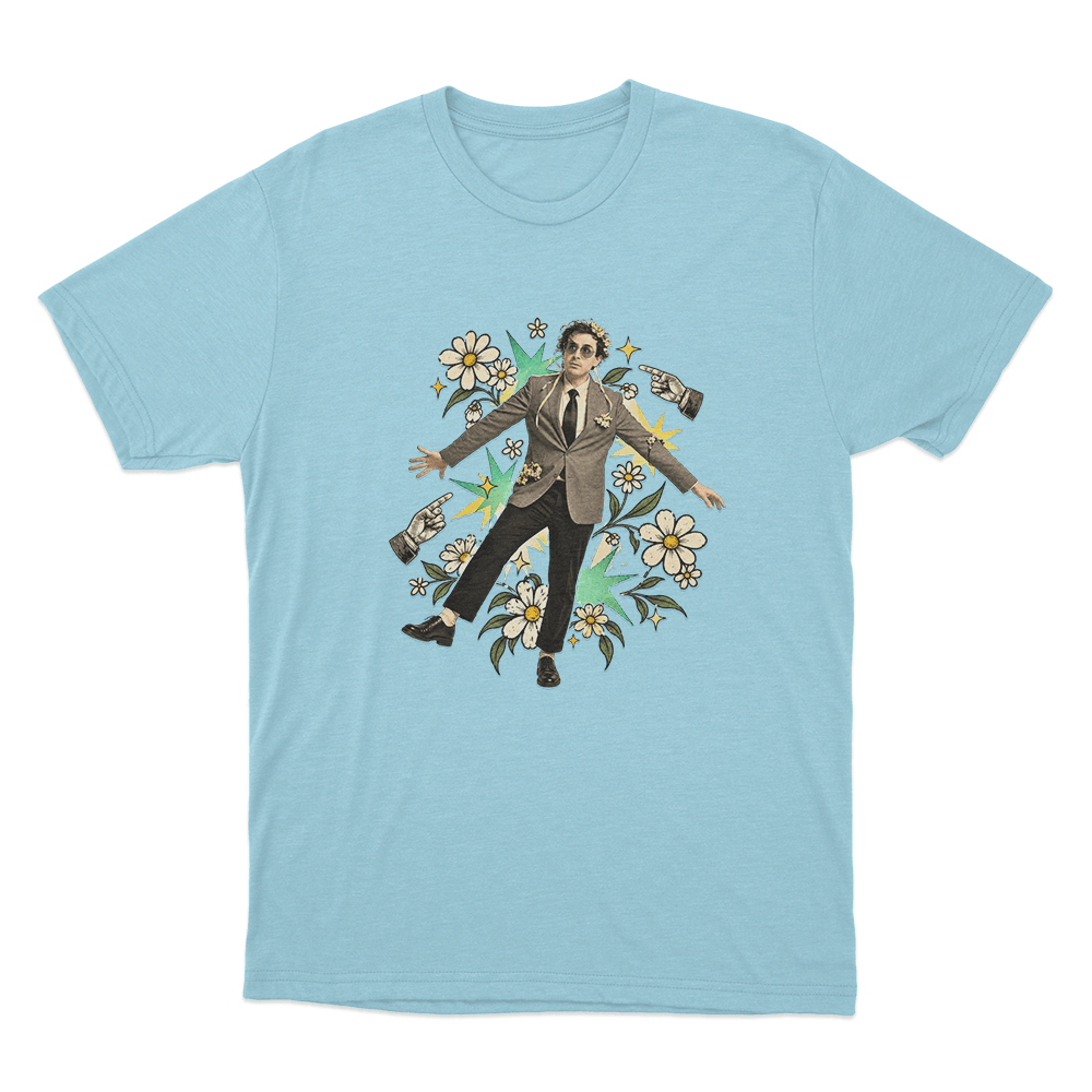 Will Wood Portrait Unisex T Shirt Sky Blue Will Wood Portrait Unisex T Shirt Sky Blue