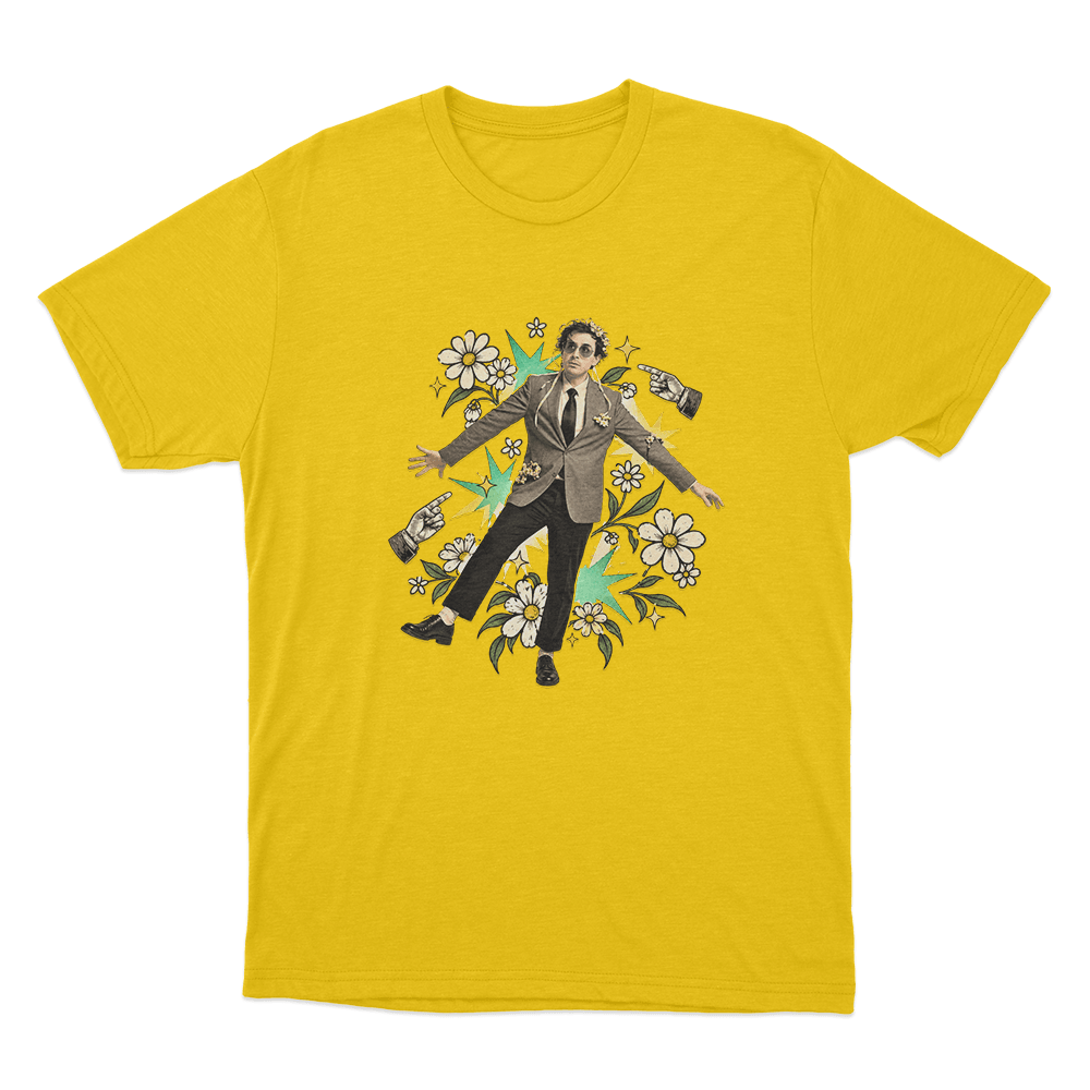 Will Wood Portrait Unisex T Shirt Yellow Will Wood Portrait Unisex T Shirt Yellow